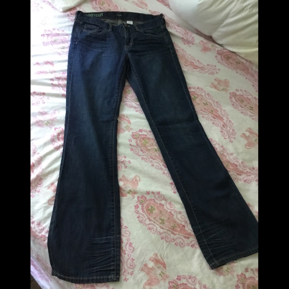 J. Crew, low rise: boot cut, size 28